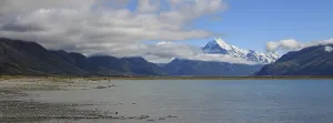 Lake Pukaki and Mount Cook in summer