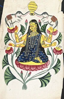 Lakshmi, the Hindu goddess of happiness