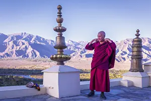 The lama of Thikse Monastery (Gompa)