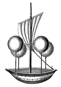 Lana's design of an airship of 1670