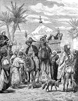 The landlord returns from the pilgrimage in 1879 from Mecca and is greeted by his subjects