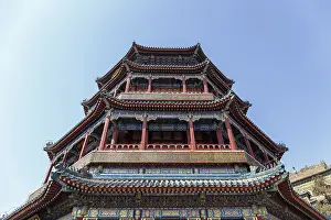 Landmark Tower of Buddhist Incense at the Summer Palace in Beijing