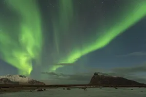 Landscape, aurora borealis, Lofoten