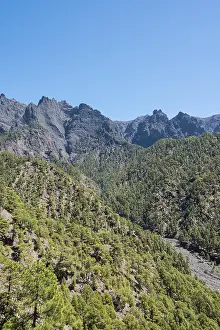 Landscape in the Caldera de Taburiente National Park