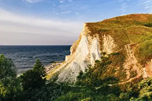 Landscape of a cliff next to the river