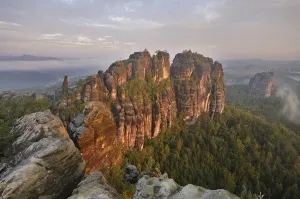 Category Mountain Landscapes Prints: Landscape in the Elbe Sandstone Mountains