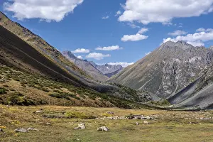 Landscape with mountains in the Tien Shan