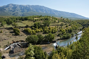 Landscape near Knin with river Krcic