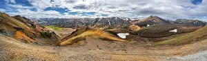 Landscape panorama, Dramatic volcanic landscape