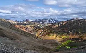 Landscape panorama, Dramatic volcanic landscape