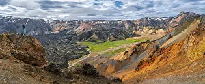 Landscape panorama, Dramatic volcanic landscape