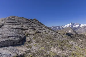 Landscape panorama, summit cross