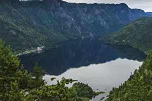Landscape in the Setesdal in Norway in the summer time