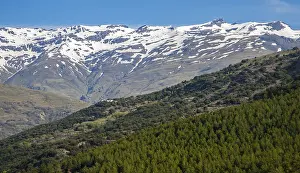 Landscape of Sierra Nevada Mountains in the High Alpujarras