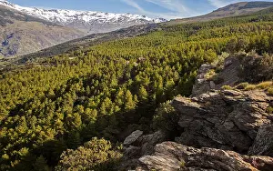 Framed Print : Landscape of Sierra Nevada Mountains in the High Alpujarras