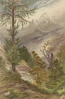 Landscape, valley in the area of Aosta