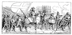 Landsknecht advance to the attack
