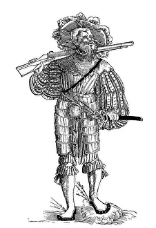 Landsknecht in Armour, Hook Gunner