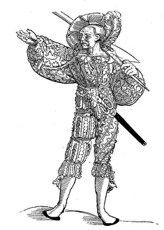 Landsknecht mit Hellebarde, also called Halbard