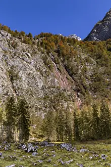 The Landtalfall above the Obersee in Berchtesgadener Land