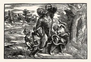 The Laocoon Group as Monkeys, 16th century