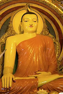 Large Buddha statue at Gangaramaya Temple