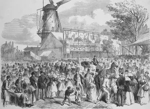 Large folk festival in 1869 in Rotterdam