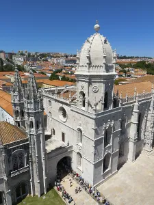 Large Gothic cathedral with high towers and a dome