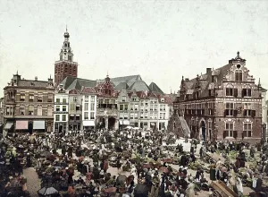 The large market in Nijmegen, Nijmegen
