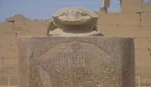 Large scarab, Karnak Temple, Karnak, Egypt, Africa