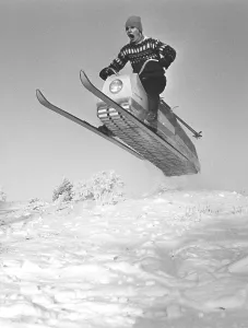 Larven (The caterpillar). A Swedish unconventional snowmobile that has now reached cult status