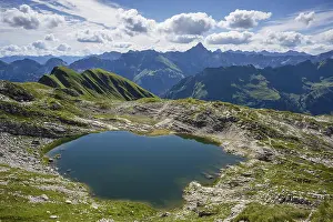 Category Mountain Landscapes Prints: Laufbichelsee, Allgaeu Alps, Allgaeu