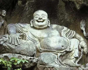 Laughing Buddha, Hangzho, China, Asia