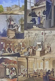 Laundry, Industrial laundry, In the steam laundry of the Berlin Charite