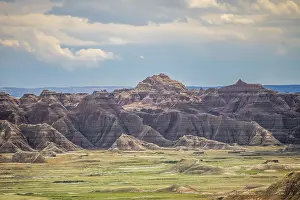 A layered rugged terrain rock formations of the preserve national park