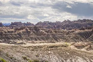 A layered rugged terrain rock formations of the preserve national park