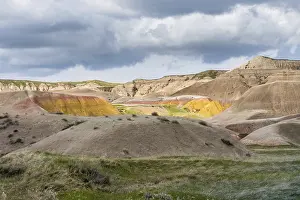 A layered rugged terrain rock formations of the preserve national park