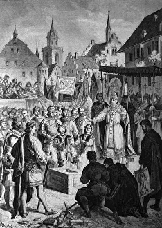 Laying of the foundation stone of Cologne Cathedral by the Archbishop of Hochstaden