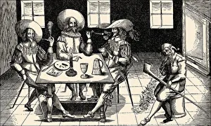 A leaflet against smoking, historical illustration