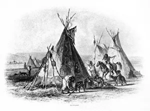 Leather Tent of an Assiniboin Chiefs
