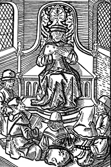 Lecture of a university teacher in Lower Germany