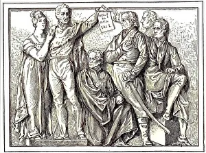 From the left, Queen Louise, Friedrich Wilhelm III