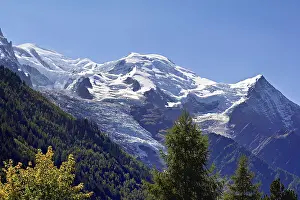 From left snow-covered Mont-Blanc
