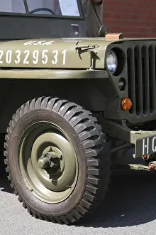 Legendary American off-road vehicle at a classic car rally