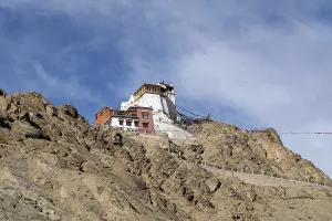 Leh, India, April 04, 2023: Namgyal Tsemo Monastery