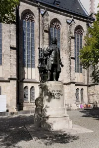 Leipzig New Bach Monument The New Bach Monument in Leipzig is located in St Thomas Churchyard to the south of St