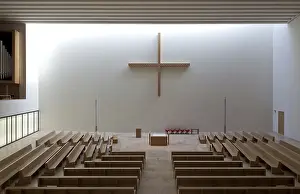 Leipzig Propsteikirche St Trinitatis 79776 built 2013-15 by Schulz & Schulz Architekten Interior facing