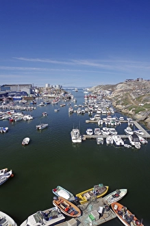 Category Scandinavia Prints: Leisure boats moored in the harbour