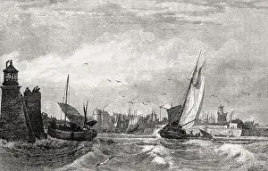 Leith Harbour, Edinburgh, Scotland, 19th century