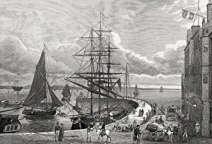 Leith Harbour, Edinburgh, Scotland, 19th century